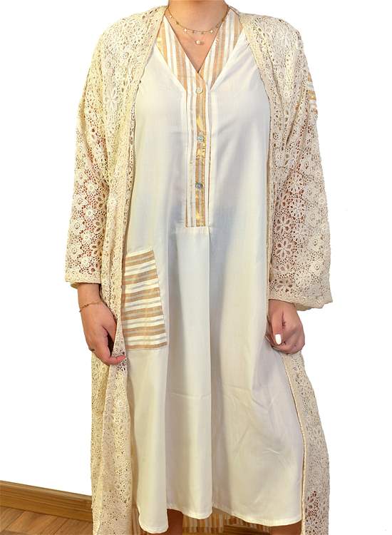 BD016 Lebanese Handmade Cotton Dress Lebanese Handmade Women