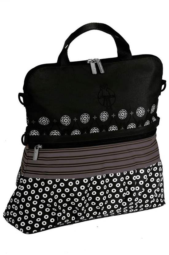 Lassig Buggy Bag-Multimix - Black